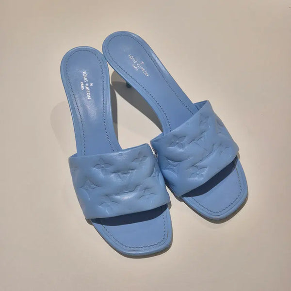 [BUNJANG] Louis Vuitton Reviver Mules Pastel Blue / 루이비통 리바이버 뮬 슬리퍼 파스텔 블루