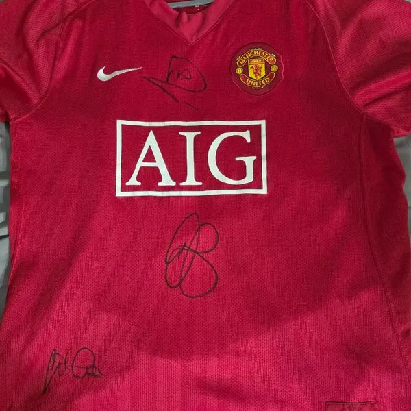 [BUNJANG] Manchester United 2007-2009 Cristiano Ronaldo Jersey Signed by Ferdinand, O'Shea, Gibson / 07-09 맨유 호날두(퍼디난드,오셔,깁슨 싸인)