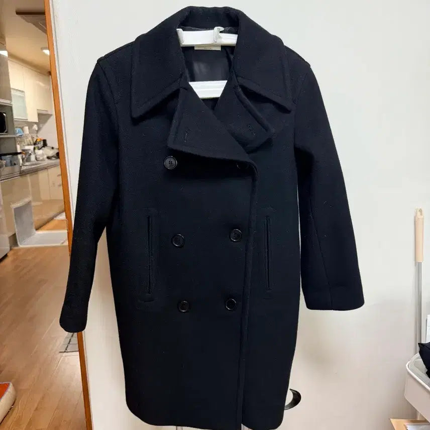 [BUNJANG] Versatile Black Coat / 블랙 코트 (4가지스타일 연출가능)