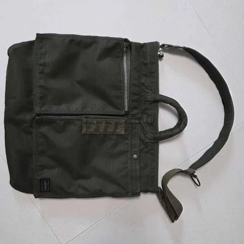 [BUNJANG] Porter Flying Ace Helmet Bag Olive / 포터 플라잉에이스 헬멧백 올리브 컬러 팝니다!
