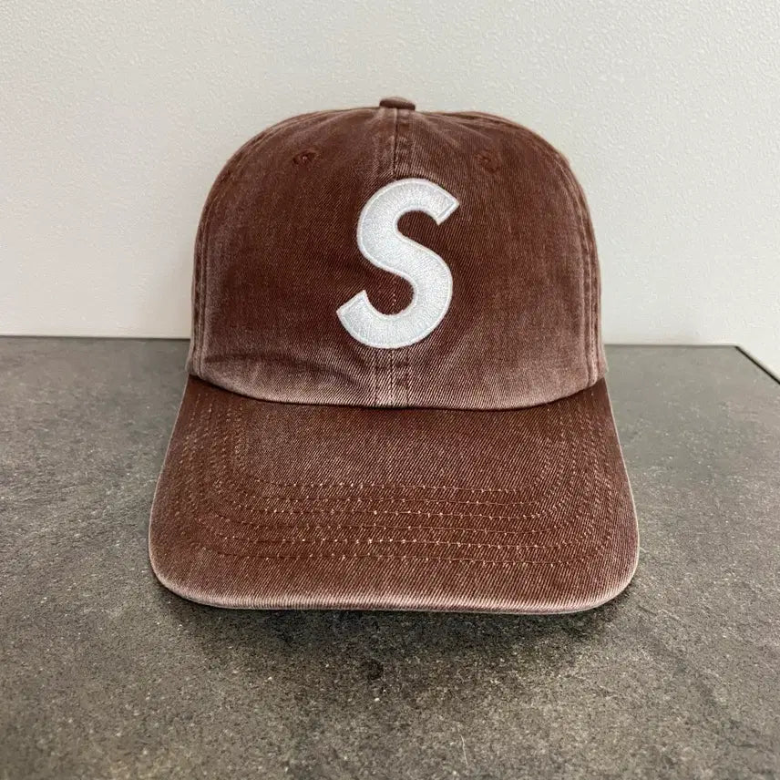 [BUNJANG] Supreme S Logo Cap 23FW Pigment Brown / (OS) 슈프림 S로고 볼캡 모자 23FW 피그먼트 브라운