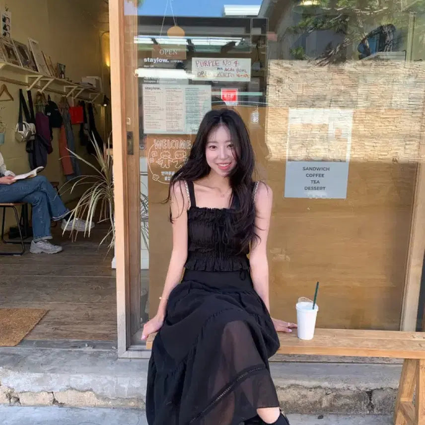 [BUNJANG] SIYE Black Long Skirt / 시예 뉴아이린 블랙 롱스커트