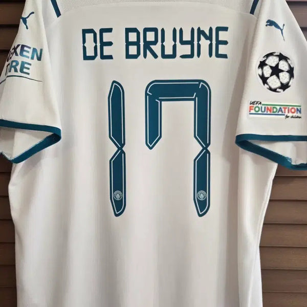 [BUNJANG] Puma Manchester City 2021-2022 Kevin De Bruyne Away Authentic Football Jersey XL / 21-22 맨시티 케빈 더브라위너 유니폼 어웨이
