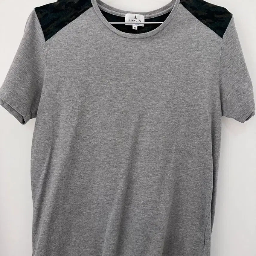 [BUNJANG] Lanvin Camouflage Short Sleeve T-Shirt Grey (Size 48) / [48]랑방 카모플라쥬 반팔 티셔츠 그레이