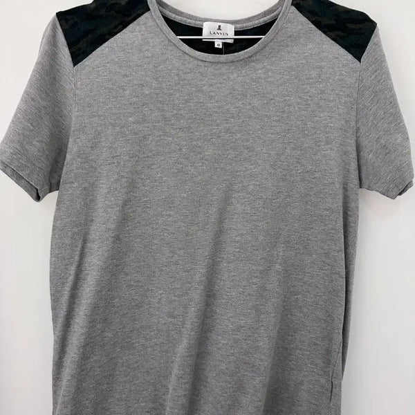 [BUNJANG] Lanvin Camouflage Short Sleeve T-Shirt Grey (Size 48) / [48]랑방 카모플라쥬 반팔 티셔츠 그레이