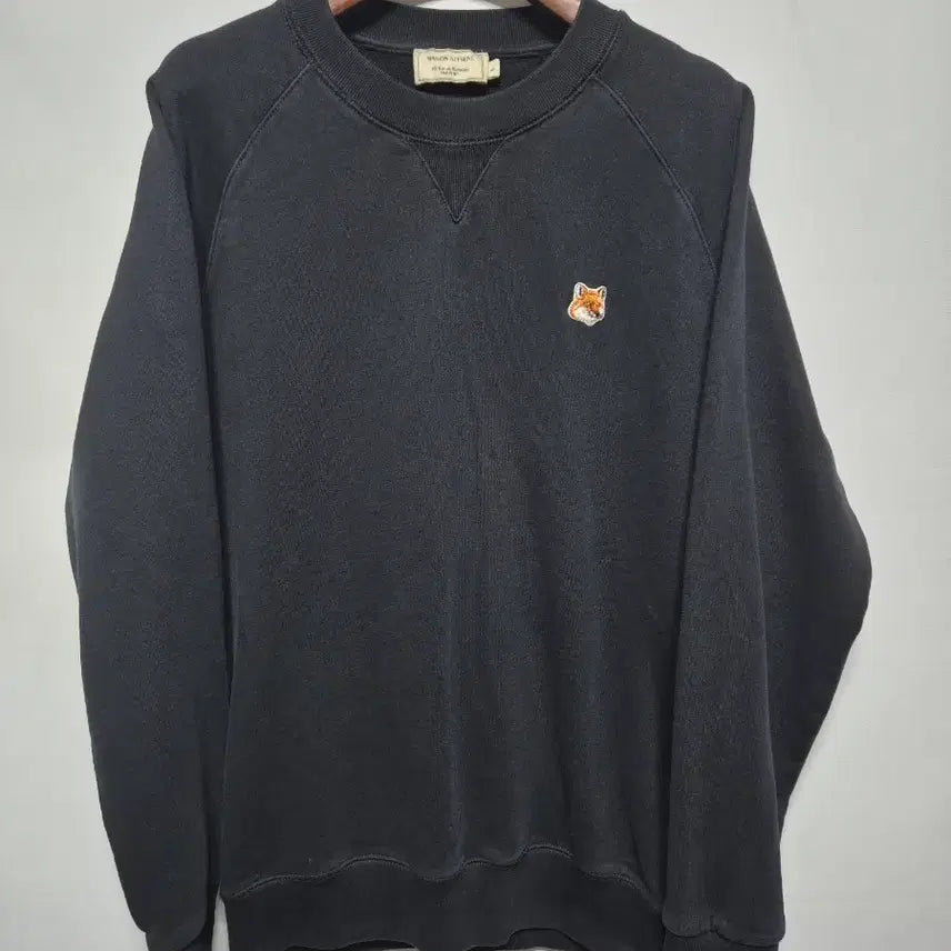 [BUNJANG] Maison Kitsuné Cotton Sweatshirt Black L / 메종키츠네 정품 맨투맨 블랙 L