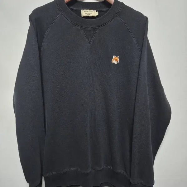 [BUNJANG] Maison Kitsuné Cotton Sweatshirt Black L / 메종키츠네 정품 맨투맨 블랙 L