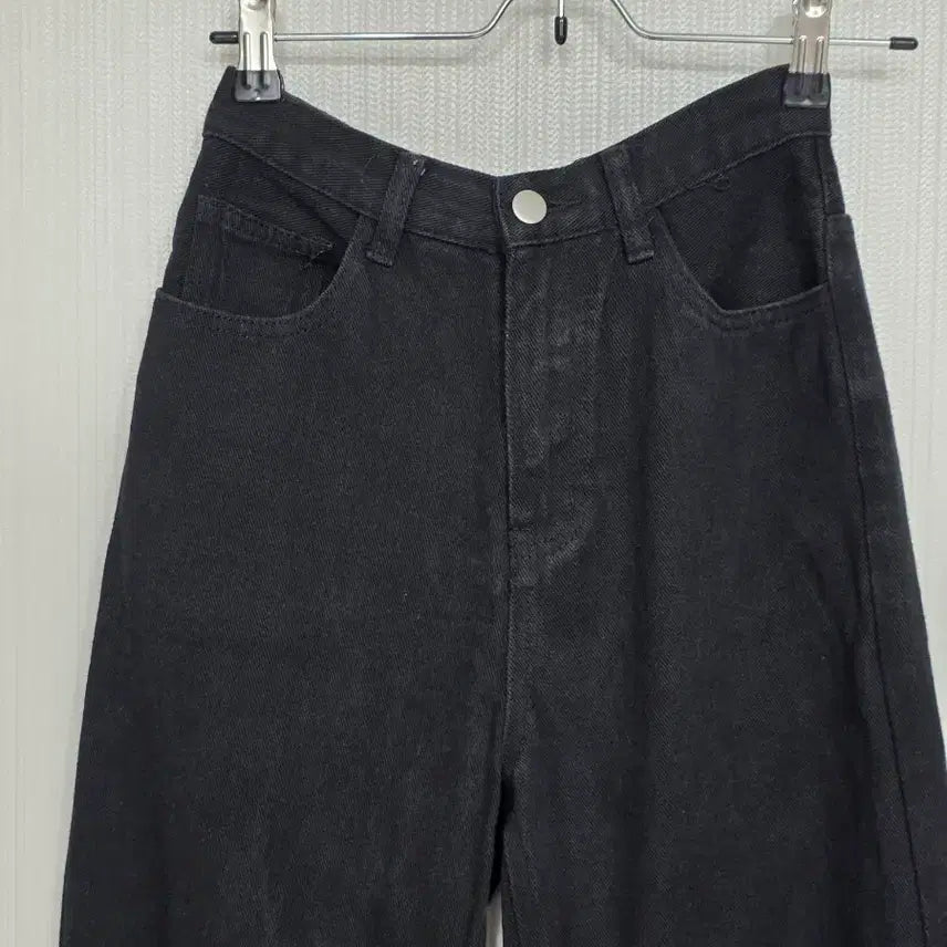 [BUNJANG] Black Wide Denim Pants / 블랙 와이드 데님 팬츠