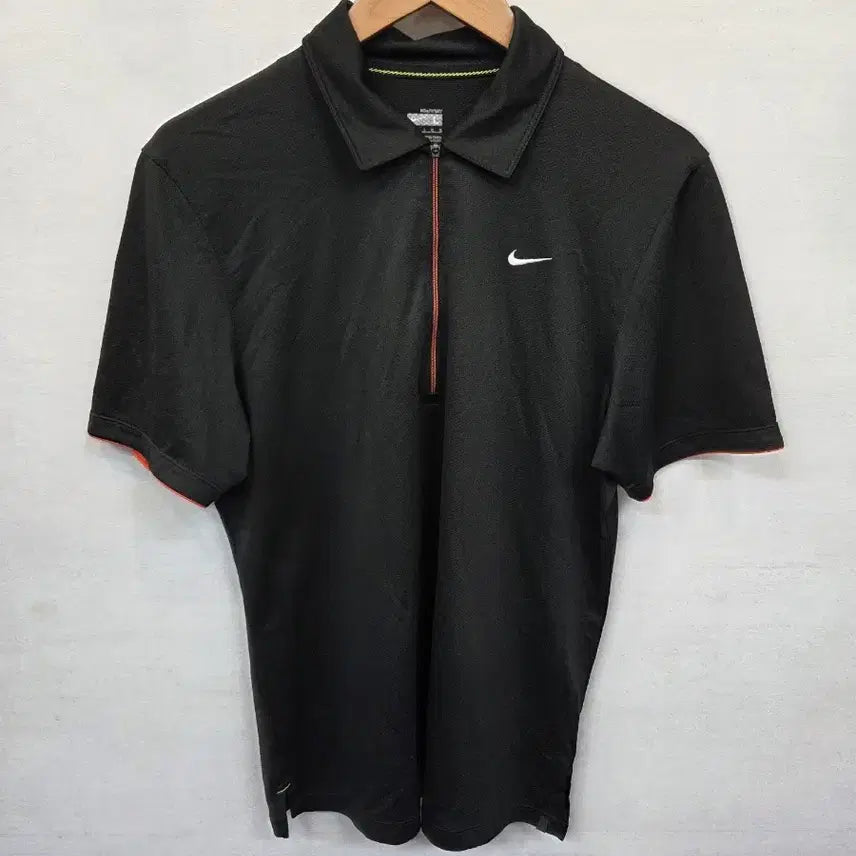 [BUNJANG] Nike Fit Tennis Court Half-Zip Functional Collar Short Sleeve L / 나이키 핏 테니스 코트 반집업 기능성 카라반팔 L