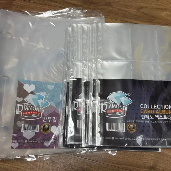 [BUNJANG] Pokemon Card Binder Set with 9-Pocket Sleeves / 포토카드 포켓몬카드 정리 3공 5링 고급 바인더 2개 9포켓속지 5묶음