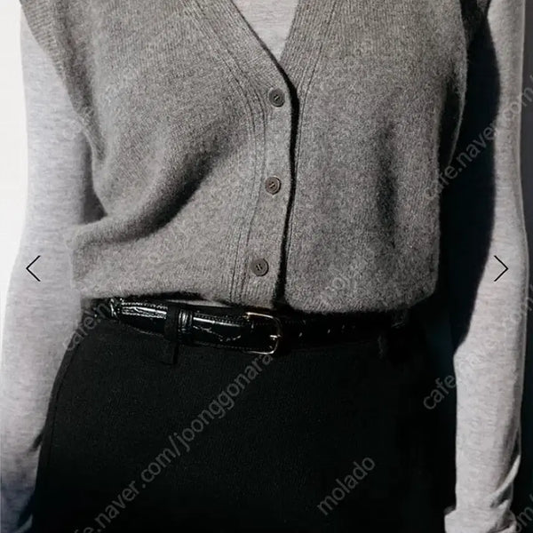 [BUNJANG] le917 Cashmere Blend Knit Vest - Grey / le917 캐시미어 블렌드 니트 베스트 그레이