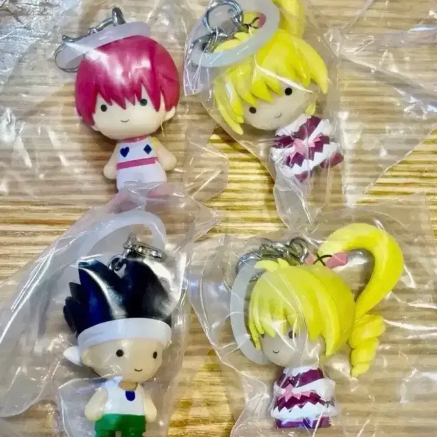 [BUNJANG] Hunter x Hunter Hisoka Gon Biske Megurushi Gacha Keyring Bundle Set (Sealed) / 미개봉 일괄) 헌헌 헌터헌터 히소카 곤 비스케 메지루시 가챠 키링