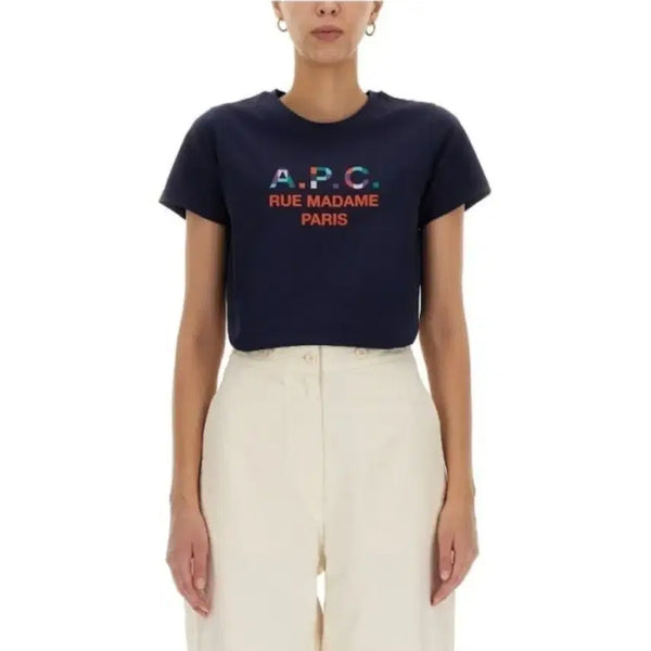[BUNJANG] A.P.C. Logo T-Shirt Navy (L) / A.P.C. 로고 티셔츠, 반팔(L)