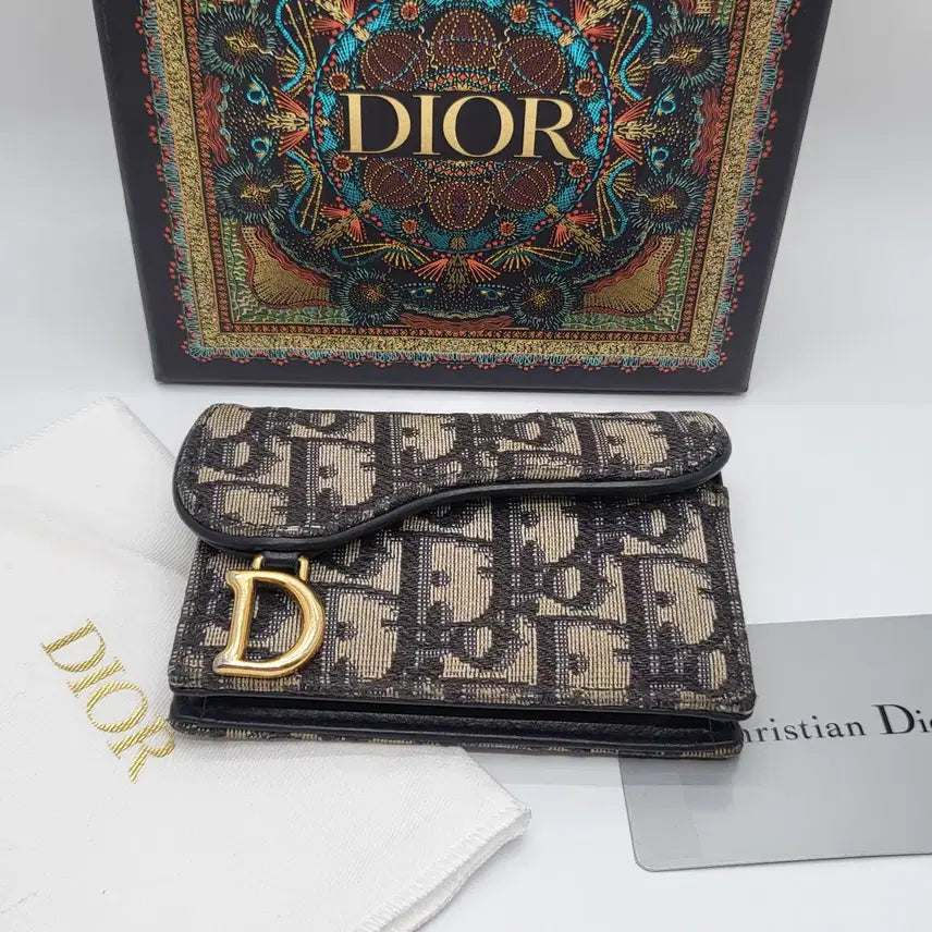 [BUNJANG] Dior Oblique Saddle Card Holder / [정품] 디올 오블리크 새들 카드지갑