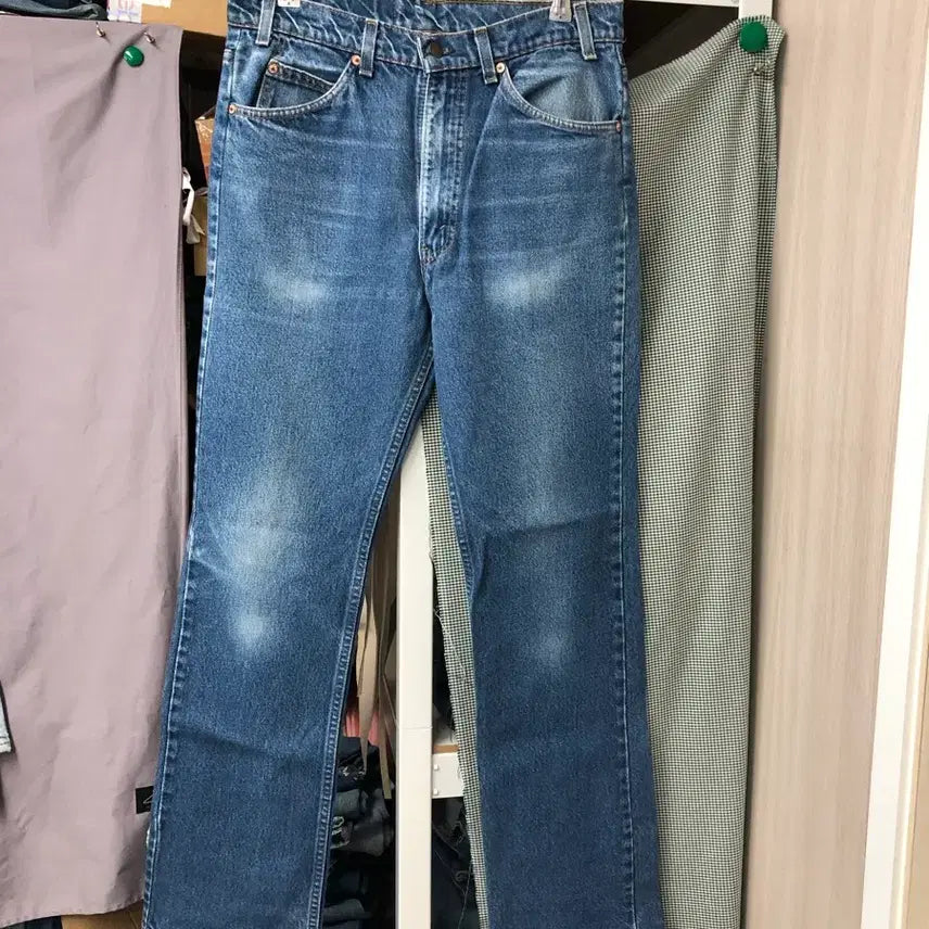 [BUNJANG] Levi's 517 Orange Tab Vintage Denim Jeans / 80s 리바이스517 오렌지탭USA 블루워시드 허리33 둘레83