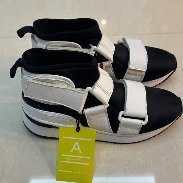 [BUNJANG] Onitsuka Tiger x Andrea Pompilio MS BOOT Black/White Sneakers / 오니츠카타이거 x 안드레아 폼필리오 콜라보 MS BOOT 블랙/화이트 판