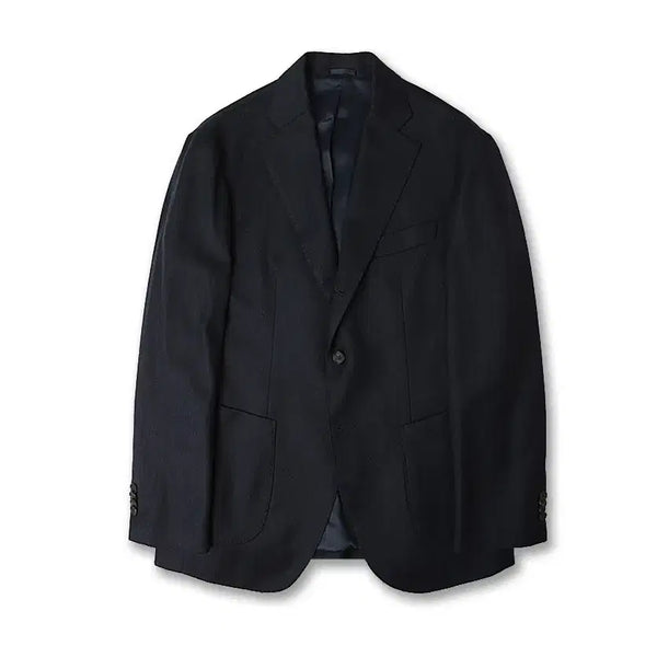 [BUNJANG] Alan's Dark Navy Herringbone Wool Sports Jacket / 알란스 [Alan's] 다크 네이비 헤링본 울 스포츠 자켓