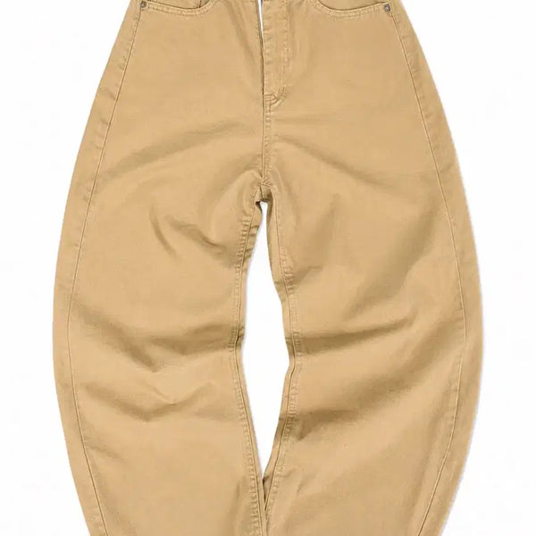 [BUNJANG] Cargo Wide Pants Beige / 카고 와이드 팬츠 베이지