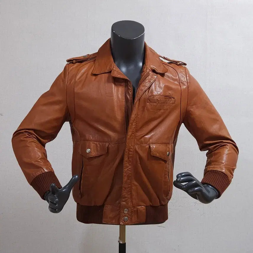 [BUNJANG] Vintage Leather Jumper Size 95 / jpn 가죽점퍼 복고풍 95