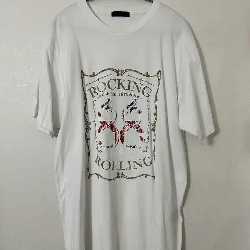 [BUNJANG] DNSR White Short Sleeve T-Shirt L / DNSR 화이트 반팔 티셔츠 L