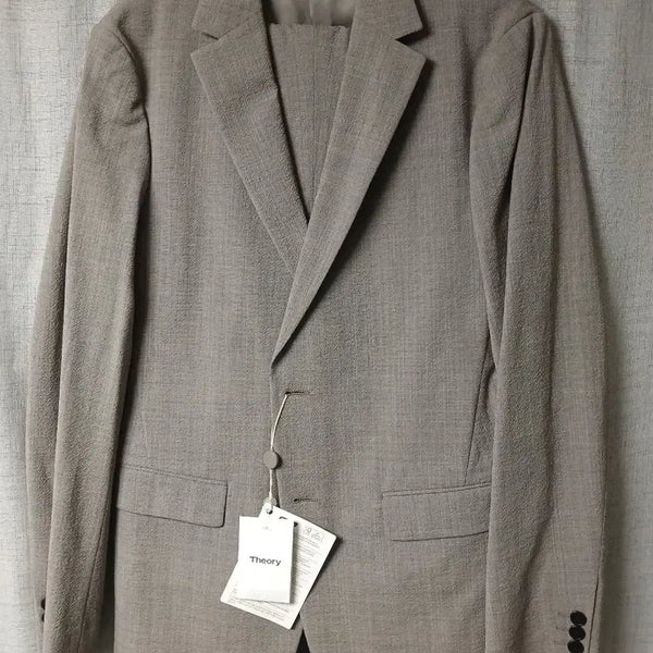 [BUNJANG] Theory Seersucker Clinton & Curtis Setup Bark Color Suit / 띠어리 시어서커 셋업 바크컬러 상의38r 하의30