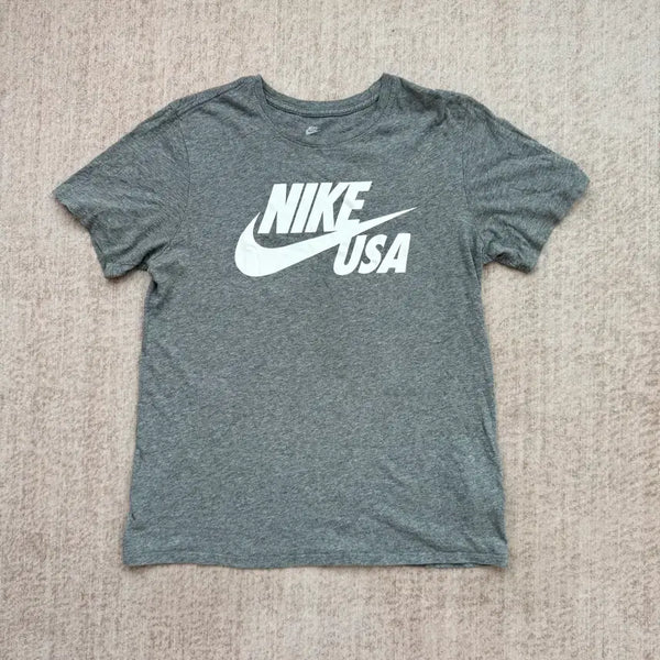 [BUNJANG] Nike Grey USA Logo T-Shirt M / 나이키 그레이 USA 로고 반팔 티셔츠 M