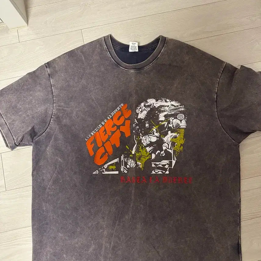 [BUNJANG] PEIRCE Blackout T-Shirt / 피어스 블랙아웃 반팔