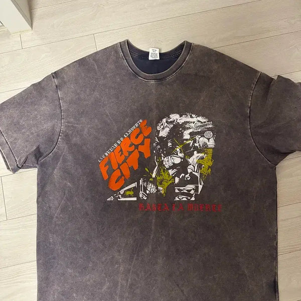[BUNJANG] PEIRCE Blackout T-Shirt / 피어스 블랙아웃 반팔