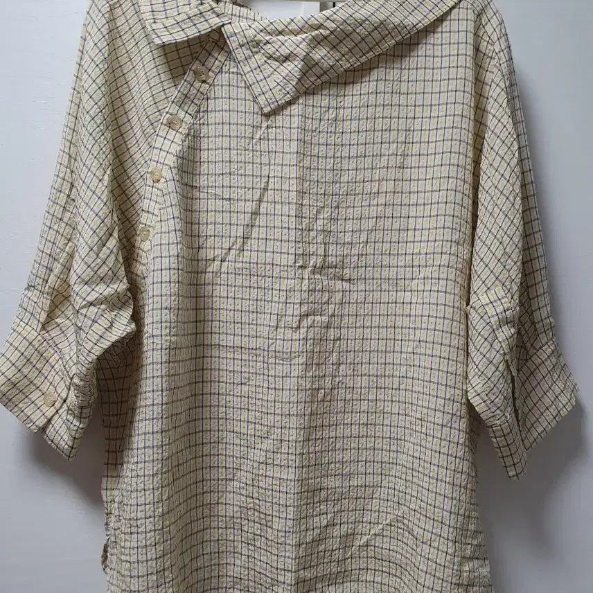 [BUNJANG] DEWL Rayon Check Blouse / DEWL 체크 블라우스 66