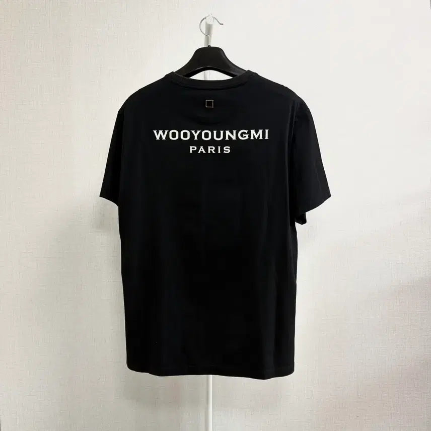 [BUNJANG] Wooyoungmi Black Logo Short Sleeve T-Shirt / [정품/50] 우영미 백로고 반팔티 블랙