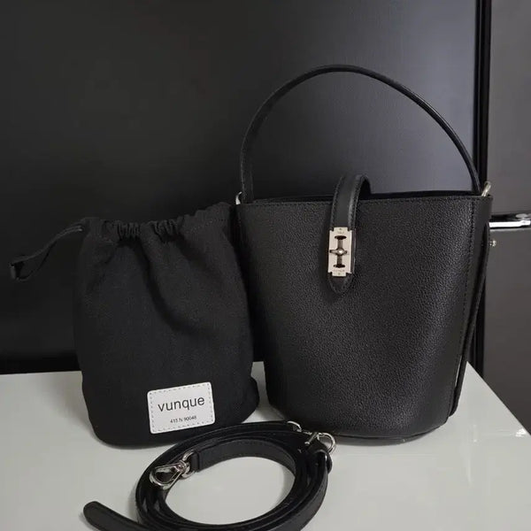[BUNJANG] Vunque Boogie Hobo Piccolo Tote Crossbody Bag Black with Inner Bag / 분크 부기 호보 피콜로 토트 크로스백 블랙 이너백포함