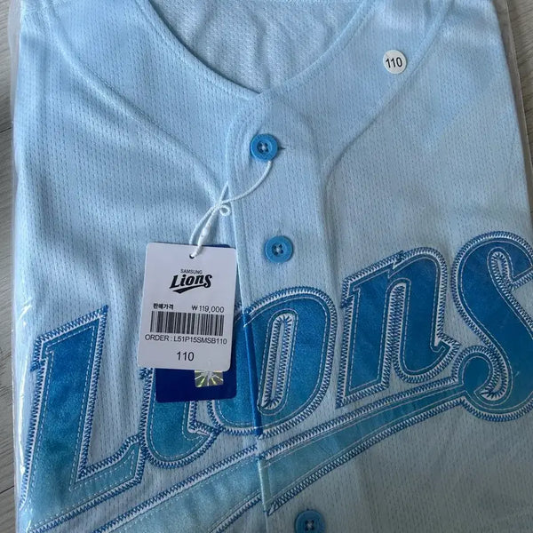 [BUNJANG] Samsung Lions Summer Blue Wave Uniform (Size 110) / 삼성라이온즈 썸머블루웨이브 유니폼 새상품!! 무료배송!