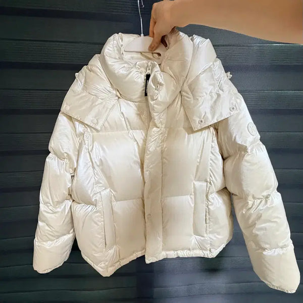 [BUNJANG] MARK M Kazuha Wear Padded Jacket Ivory / [마크엠] 카즈하 착용, 패딩 아이보리