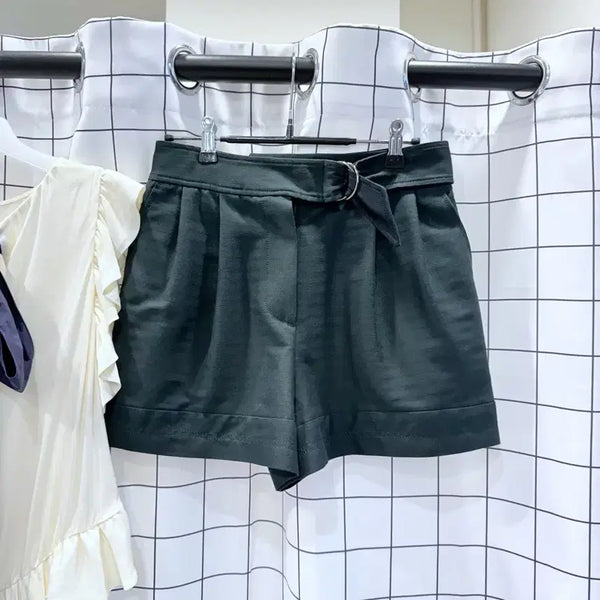 [BUNJANG] Lucky Chouette Belted Shorts / 럭키슈에뜨 반바지