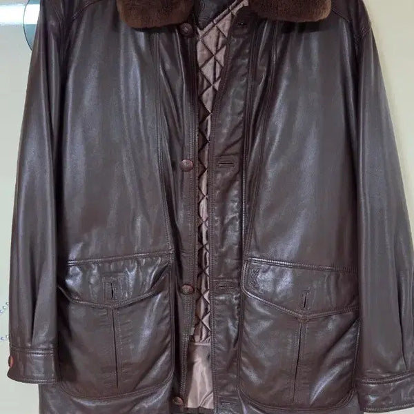 [BUNJANG] YipsenLaurent Brown Leather Jacket / 입센로랑 양가죽 자켓(105-XL) 브라운색 팝니다