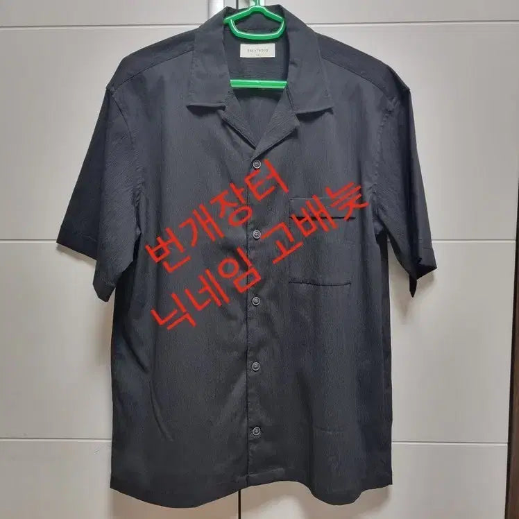 [BUNJANG] BRENWOOD Short-Sleeve Shirt Black L Size / [마지막가격][새제품] 브렌우드 반팔 셔츠 100 L 사이즈