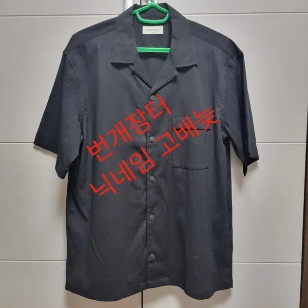 [BUNJANG] BRENWOOD Short-Sleeve Shirt Black L Size / [마지막가격][새제품] 브렌우드 반팔 셔츠 100 L 사이즈