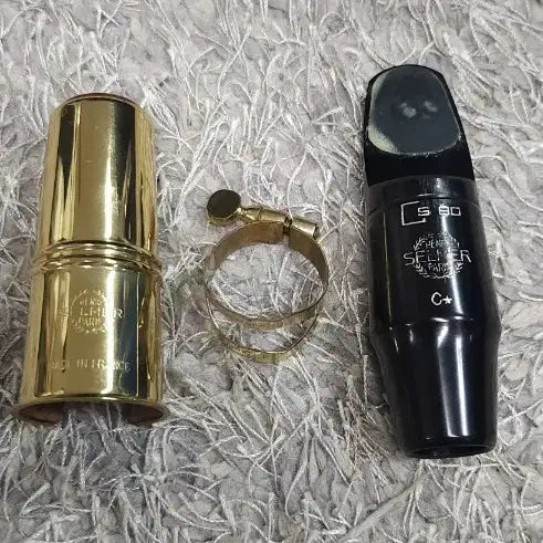 [BUNJANG] Selmer S80 Alto Saxophone Mouthpiece with Gold Cap and Ligature / 셀마 s80 알토 색소폰 마우스피스