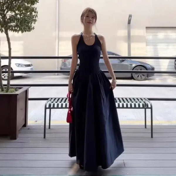 [BUNJANG] Deep Navy A-Line Balloon Long Dress / (당일발송)주말특가 존예공주핏 A라인 벌룬 롱원피스 딥네이비