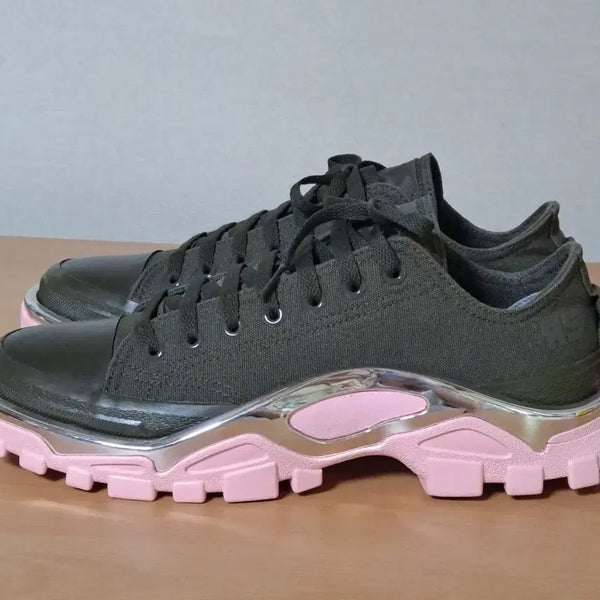 [BUNJANG] Raf Simons x Adidas New Runner Chrome Green Khaki Sneakers / 라프시몬스X 260 아디다스 뉴러너 크롬 그린카키