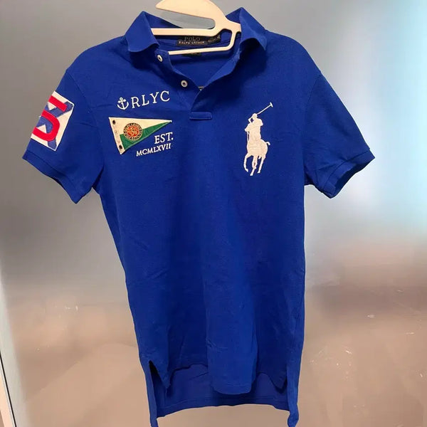 [BUNJANG] Polo Ralph Lauren RLCY Big Pony Short Sleeve Polo Shirt Blue XS / 폴로 랄프로렌 RLYC 빅포니 반팔 카라티 블루 XS