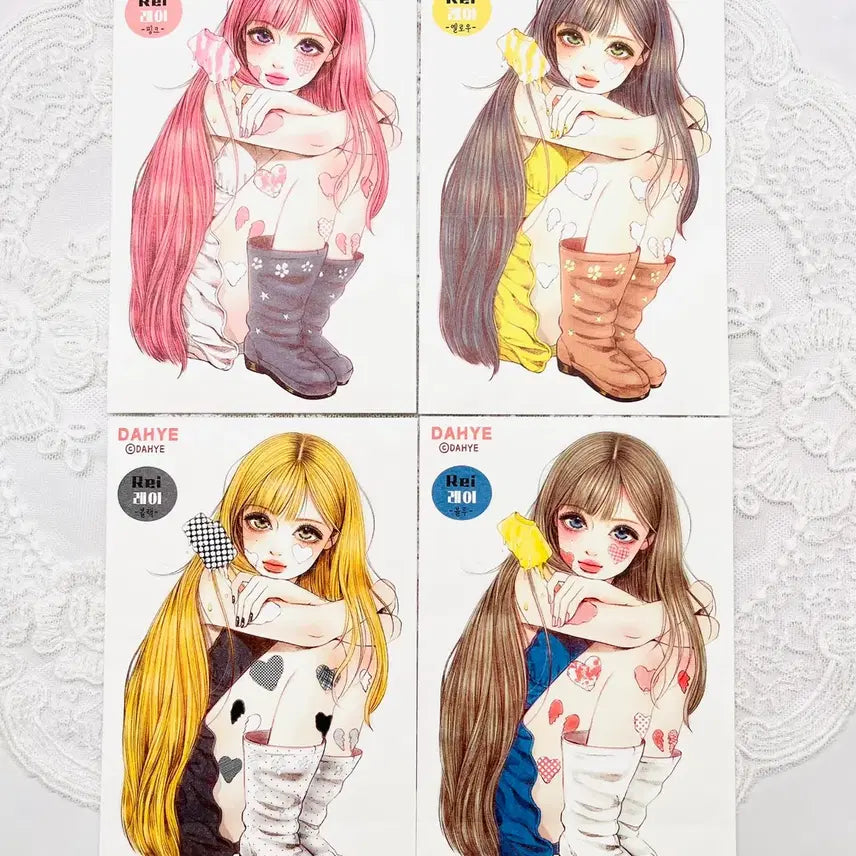 [BUNJANG] Dahye DAHYE Ray 4-Color Sticker Set / [인스] 다혜 DAHYE 레이 4컬러 인스
