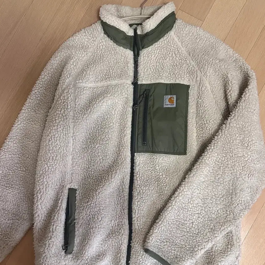 [BUNJANG] Carhartt WIP Scout Fleece Jacket Beige/Khaki L / 칼하트 WIP 스카우트 후리스 자켓 L