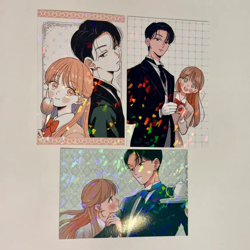 [BUNJANG] Teach Me, Master Illustration Postcard Set (3 Types) / 가르쳐줘 집사 특전 홀로그램 일러스트 엽서 3종