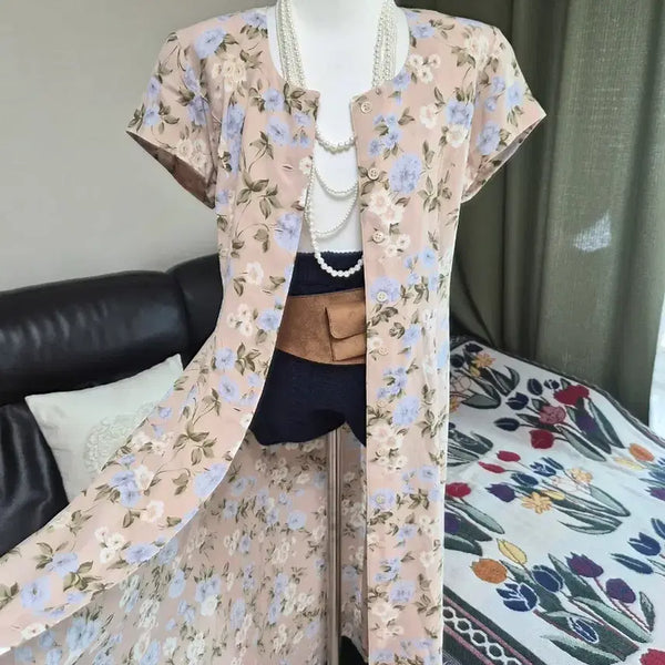 [BUNJANG] High-Quality Long One-Piece Robe Jacket / [특가] 고퀄 롱 원피스 자켓