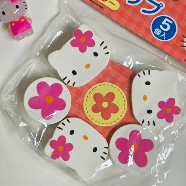 [BUNJANG] Sanrio Classic Hello Kitty Kaohana Clip Set / 고전키티 카오하나 키티 클립 집게
