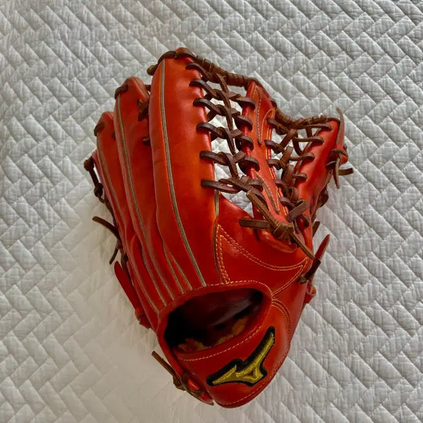 [BUNJANG] Mizuno Pro Ichiro Web Outfield Glove (Scarlet Orange, 12.75 inch) / 미즈노 프로 외야 글러브 (스칼렛 오렌지 / 12.75인치)