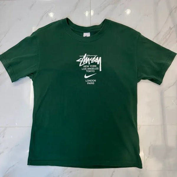 [BUNJANG] Nike x Stussy World Tour T-Shirt / 정품) 나이키 스투시 월드투어 티셔츠 반팔