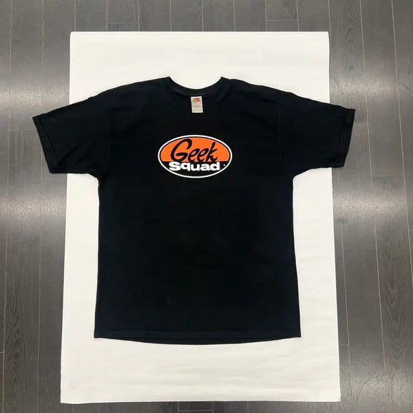 [BUNJANG] Vintage Fruit of the Loom 'Geek Squad' Graphic T-Shirt XL / 빈티지 후르츠오브더룸 튜블러 반팔셔츠 xl