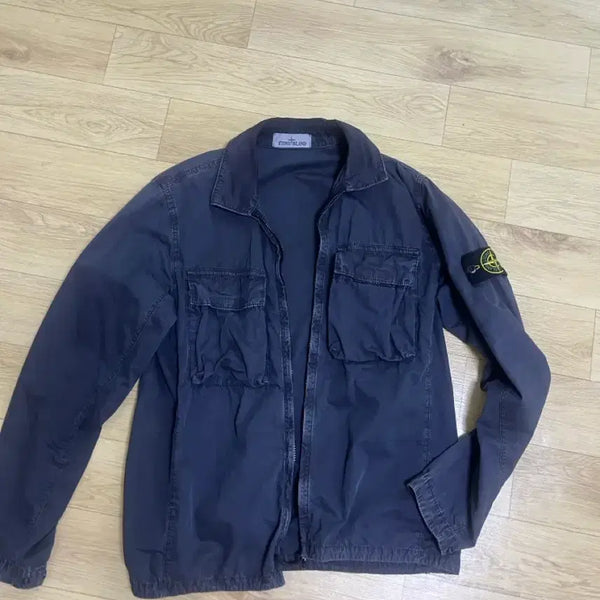 [BUNJANG] Stone Island Old Effect Steel Grey Jacket M / 스톤 올드이펙트 스틸그레이 M